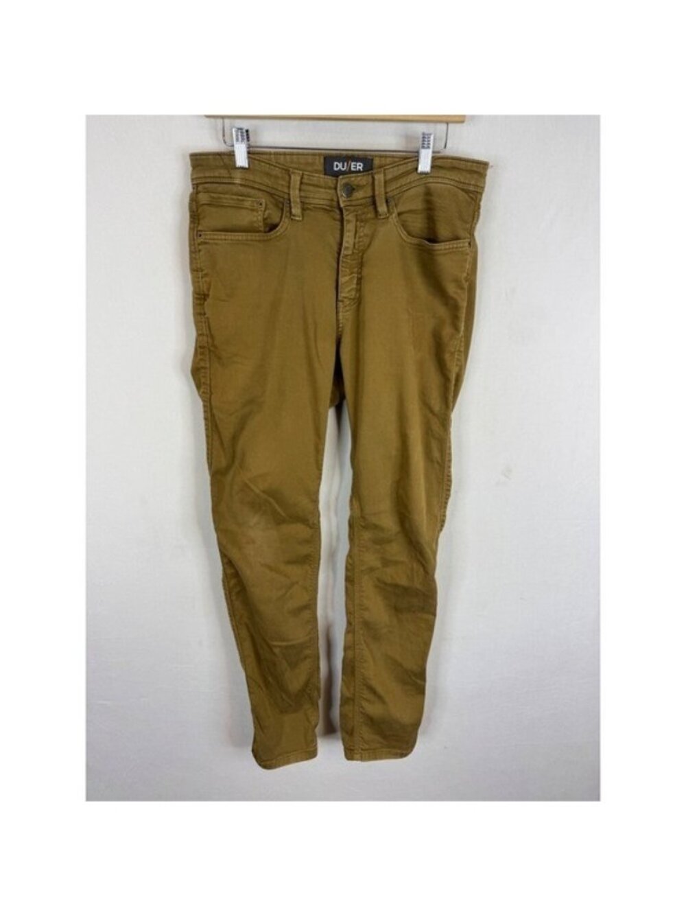 DU/ER N2X Slim Fit Performance Pants Tobacco Brown 32x32 Mens Tencel Stretch
